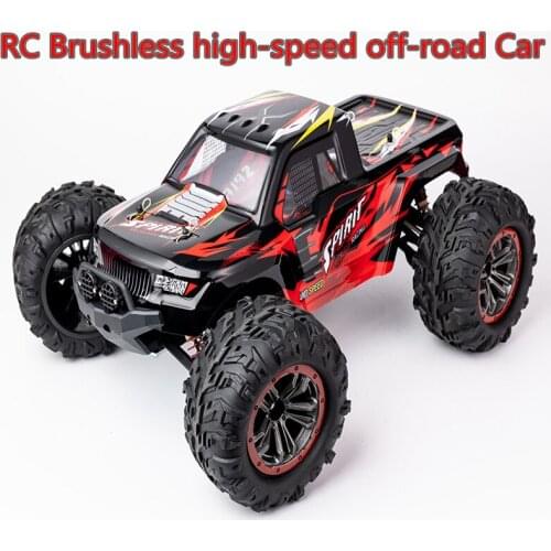 Remote Control Car 1:10 4-Wheel Drive Brushless High-Speed Off-Road 2.4G Big Foot Electric Racing Toy