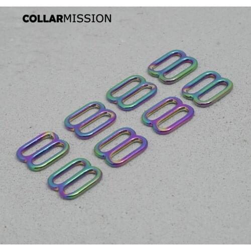 DIY dog collar For 15mm webbing metal adjustable outdoor backpack straps dog collar accessory durable and strong slider BZK15CH