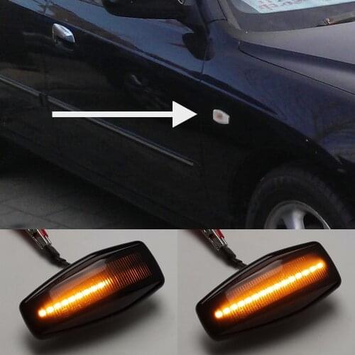 LED Dynamic Side Body Marker Light Blinker Indicator Lamp For Hyundai Elantra XD i10 Getz Sonata XG Tucson Terracan