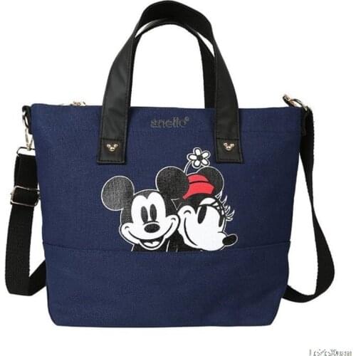 Mickey Handbag Nylon Women Bag Cute Large Capacity Female Shoudler Bag Kids Girl Boy Crossbody Bag Tote Bolsa Feminina