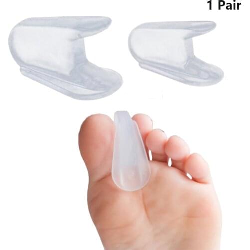 1pair Toe Separator Protection Foot Care Tools Reusable Non Slip Washable Unisex Silicone Soft Bone Thumb Orthotics Corrector