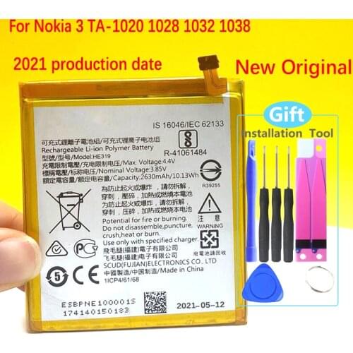 100% Original HE319 he330 Battery For Nokia 3 DUAL TA-1032 TA1032HE 330 High Quality +Tracking number