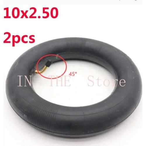 45 / 90degree 10 Inch Inner Tire 10x2.50 Inner Tube with Bent Valve for Electric Scooter Balancing Hoverboard Self Smart Balance