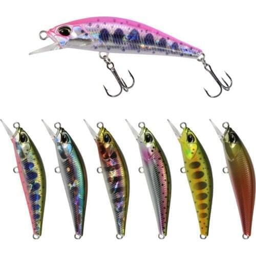 4g 5cm Minnow Fishing Lures Stream Fishing Lure Mini Trout Baits 3D Eyes Sinking fishing Wobblers Crankbait Plastic hard Baits