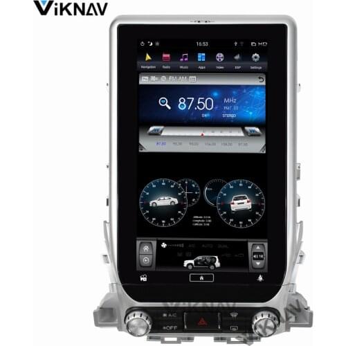 Car GPS navigation For Toyota Land Cruiser LC200 plus 2018 DVD multimedia player radio tape recorder GPS head unit 13.6 inch