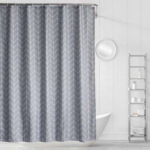 White Shower Curtains Waterproof Thick Solid Bath Curtains For Bathroom Bathtub Large Wide Bathing Cover 12 Hooks rideau de bain