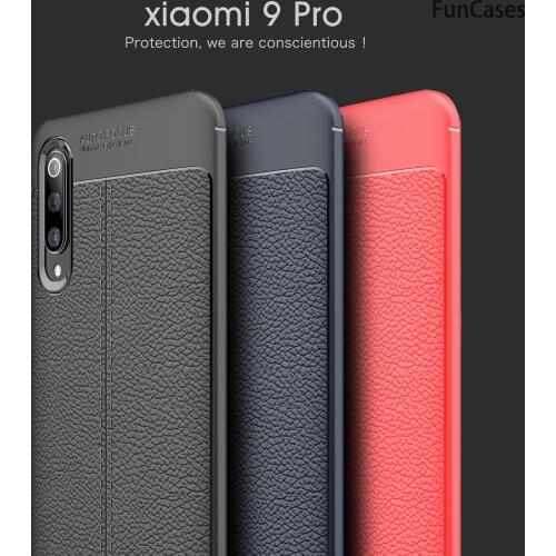 Glitter Cases For etui Xiaomi 9 Pro New Lychee Pattern Shell Cover sFor Carcaso Xiaomi capinha 9 Lite Black Shark 3 Pro 9T SE