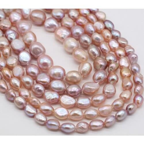 Charm 100% Pearl Bead Irregular Natural Freshwater Pearls Loose Beads for Jewelry Making DIY Necklace Bracelet Accessories 36cm