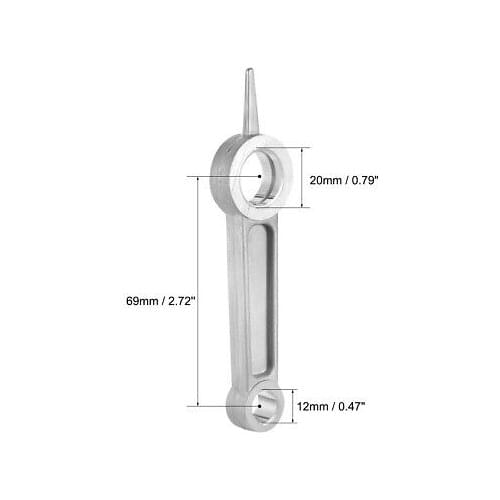 20mm x 12mm Bore Diameter Electric Hammer Connecting Link Rod 5.28" Length