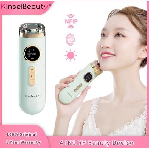 4 In1 RF Radio Mesotherapy Electroporation EMS Radio Frequency Lifting Skin Rejuvenation Wrinkle Removal LED Photon Massager