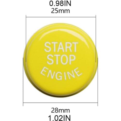 Car Engine Start Button Replace Car-Styling Switch Button for B-MW G/F Chassis Cars X1 X3 X4 X5 X6 F30 F10 F33 F13 F23 QW