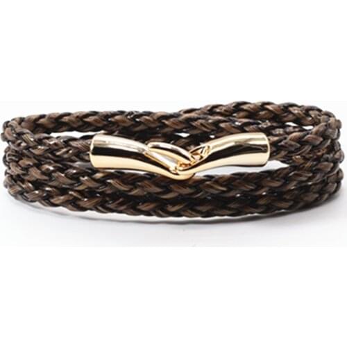 Wristband Multilayer Vogue PU Leather Men Bracelets Women Fashion Girl Bangle Female Jewelry New Design