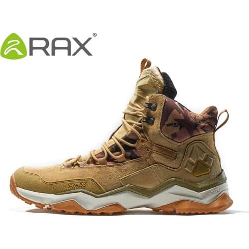 RAX New Waterproof Hiking Shoes For Men Winter Hiking Boots Men Outdoor Boots Climbing Walking Mountaineering Trekking Shoes