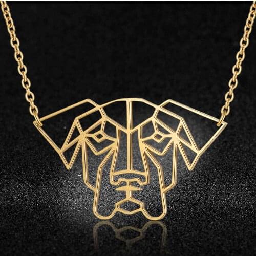 100% Stainless Steel Animal Dog Fashion Necklace for Women Female Trendy Jewelry Wedding Party Necklaces Wholesale