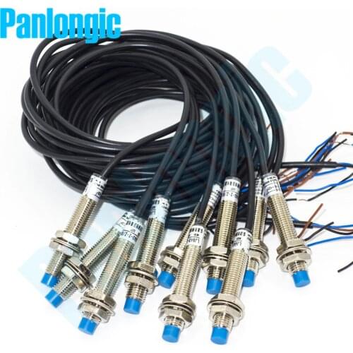 Panlongic 10pcs LJ8A3-2-Z/BX NPN NO Normal Open 2mm Proximity Switch DC 6~36V Inductive Proximity Sensor Switch High Quality