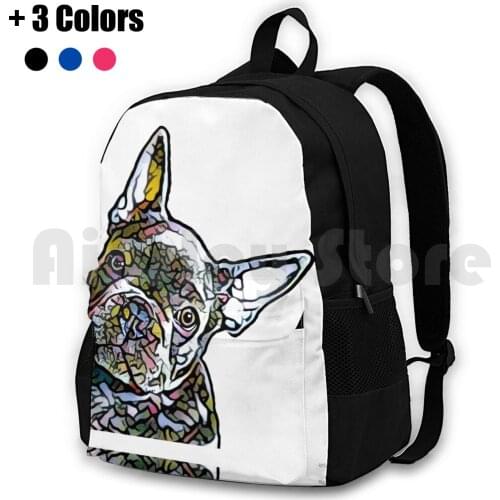 Frenchie Outdoor Hiking Backpack Waterproof Camping Travel Frenchie Dog French Bulldog Pet Puppy