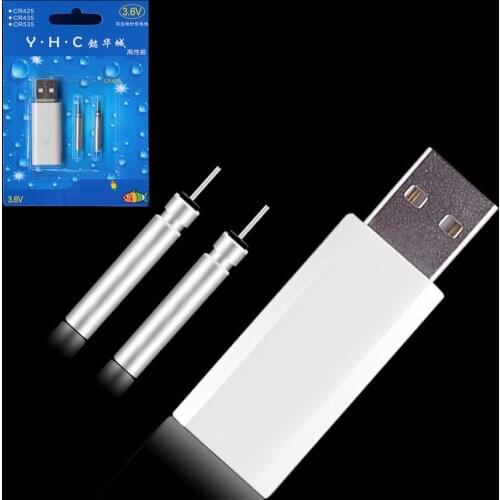 WALK FISH Fishing Float Rechargeable Battery CR425 USB Charger For Electronic Floats Batteries Night Fishing Accessories