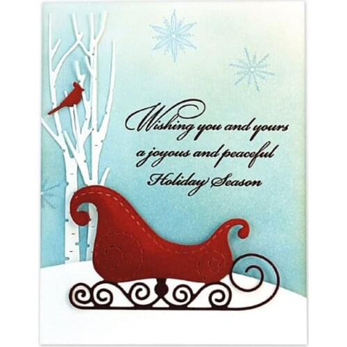 Sleigh Car Skibob Metal Cutting Dies Stencils For DIY Scrapbooking Decorative Album Embossing Handcraft Die Cutting Template