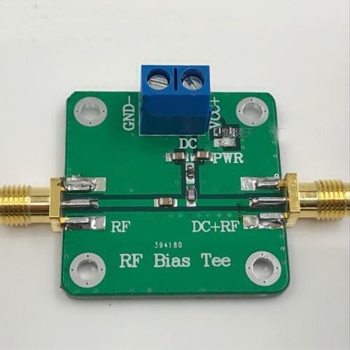 DYKB RF Biaser 1-6000MHZ Bias Tee Broadband DC blocker Coaxial feed for HAM radio RTL SDR LNA Low Noise POWER Amplifier