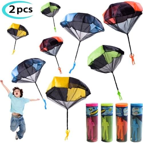 Hand Throw Soldier Parachute Toys Indoor Outdoor Games for Kids Mini Soldier Parachute Fun Sports Educational Toy Gifts Boy
