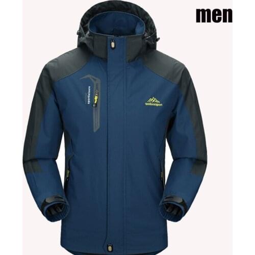 Warm Coat Windproof Windbreaker Jacket Men Softshell Jacket Outdoor Hiking Camping Trekking Waterproof Climbing Jackets Winter
