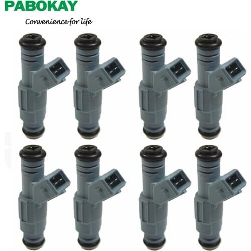 New 8 pieces x 24lb Fuel Injectors For Chevrolet Ford Pontiac LS1 LT1 5.0L 5.7L 250cc 0280155715 0280150947 0280150965 19244616