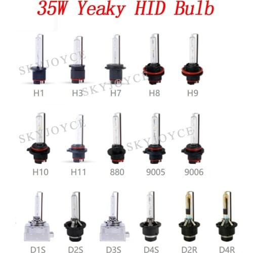 Yeaky Ultra Bright HID Bulb Bulb 35W 4500K 5500K 6500K Yeaky Bulb H1 H7 H11 9005 9006 D1S D2S D3S D4S D2H Yeaky Headlight Bulb
