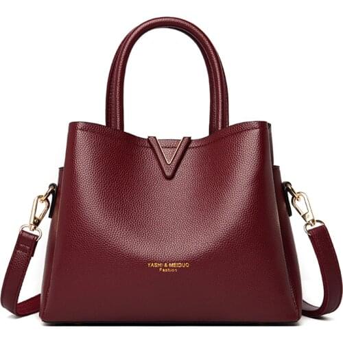 VANDERWAH New Leather Luxury Ladies Hand Bags for Women Shoulder Crossbody Bag Designer Female Casual Tote Bag Sac A Main 2021