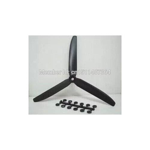 1 set/4pcs GWS 8040/9050/1060 3-blade Rotating black Propeller (2pcs CW and 2pcs CCW)