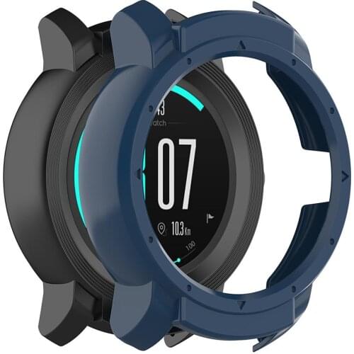 Anti-scratch PC Skin Protective Frame Hard Case Cover Prevent Scratches With Grease Fingerprints for Ticwatch E2 Smartwatch