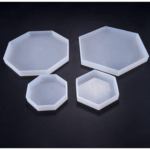 1 PCS Translucent Polygon Silicone Mold DIY Jewelry Making Tool Moulds UV Epoxy Resin Decorative Craft
