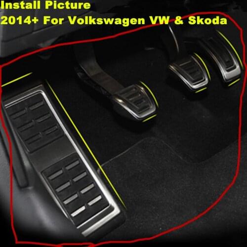 2014+ Car Foot Pedal Pad Kit For Audi A3 8V Seat Leon For Volkswagen Golf 7 VII MK7 Passat VIII For Skoda Octavia A7 Karoq Rapid