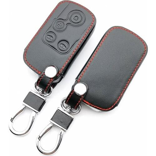 99% Praise Leather Car Key Cover Case Fit for Honda Odyssey Elysion 4 Buttons Remote Control Key Jacket Shell
