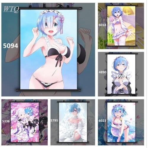 Anime Posters Re: Life In Another World From Scratch Canvas Painting Anime Wall Decor Retro Poster Wall Art Picture Home Deco