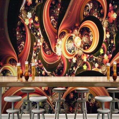 Dropship Colomac Embossed Wallpaper Colorful Bar KTV Luxury Custom 3D Waterproof Wallpaper Photo Wall Mural papel de parede