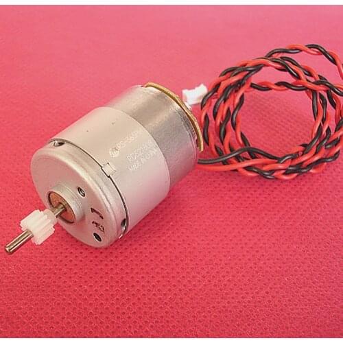 DC 3V-48V RS-365PH Motor with Gear, High Speed 0.4 Module 14 Teeth Carbon Brush DC Motor for Copier, Vacuum Cleaner, Hair Dryer