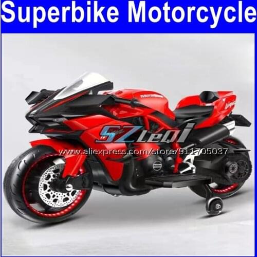 Real Electric Motorcycle Stroller Mini Moto Bike 1-3-10 years old Motorbike baby dual-drive toy car Scooter Children Superbike