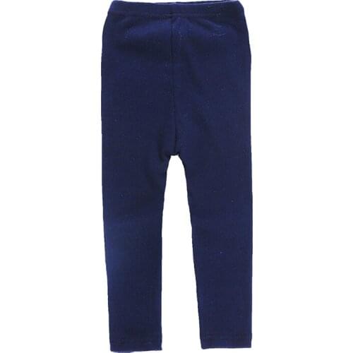 2-6Y Baby Pants Baby Girl Solid Pattern Pants Leggings Children Cute Stretchy Warm Trousers Bottoms For Girls