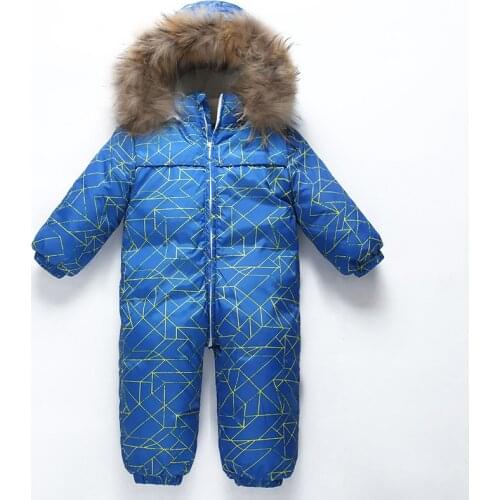 Babys jumpsuit down heavy winter clothing