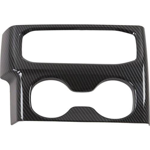 For Hyundai Santa Fe 2019 2020 Carbon Fiber Trim Cup Holder Decorative Frame Decal Cover Sticker Cover