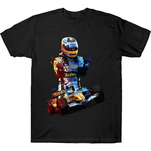 FernAndo Alonso T-Shirt Funny Tee Short-Sleeve Women Men T-Shirt Customized T Shirt Black