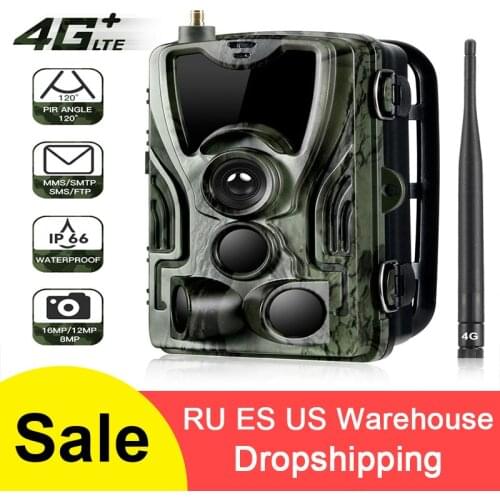 HC-801LTE 4G Hunting Trail Camera 16MP 64GB Hunting Camera IP65 Photo Traps 0.3s Wild Camera