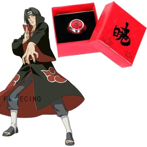 Itachi Ring with Red Box Akatsuki Metal