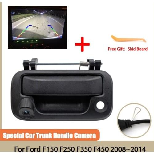 Tailgate Handle with Rear View Backup Camera CCD Full HD Waterproof Reverse Camera For Ford Pickup F150 F250 F350 2005~2014
