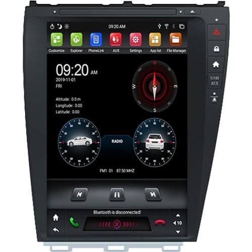 KD-12119 klyde 12.1inch tesla android car video radio gps player for ES240/ES350 2006-2012 with wifi bluetooth stereo movie