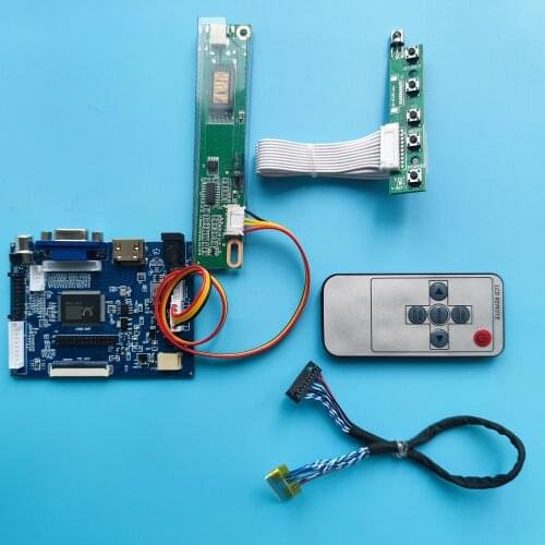 Kit Work for LTM12C324 1024x768 SCREEN HDMI remote VGA 2AV DIY LVDS LCD monitor driver panel 20pin AV Controller Board