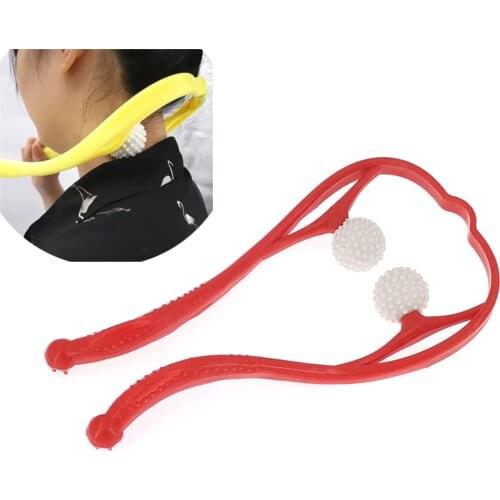 Pressure Point Therapy Neck Massage Tool Pressure Relieve Hand Roller Massage Neck Shoulder Dual Trigger Point Self Massager