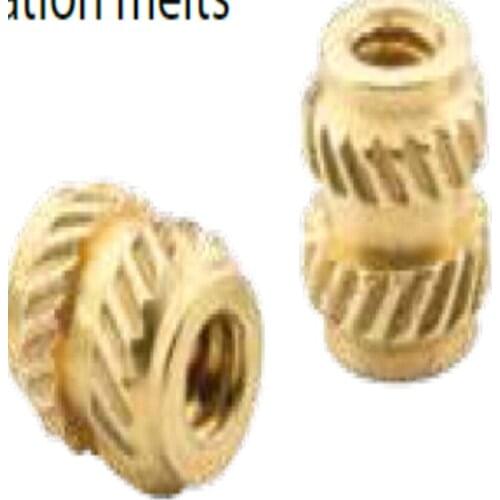 MSIB-M1-100 Micro inserts for Plastics, knurl brass nuts ,PEM standard,in stock, Made in china