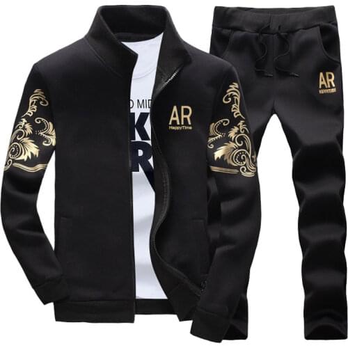 Spring Tracksuits Mens Clothing Bodybuilding Male Zipper Sweat Suit Men Sporting Gyms Mens Set Casual Outfit Sportswear Fitness
