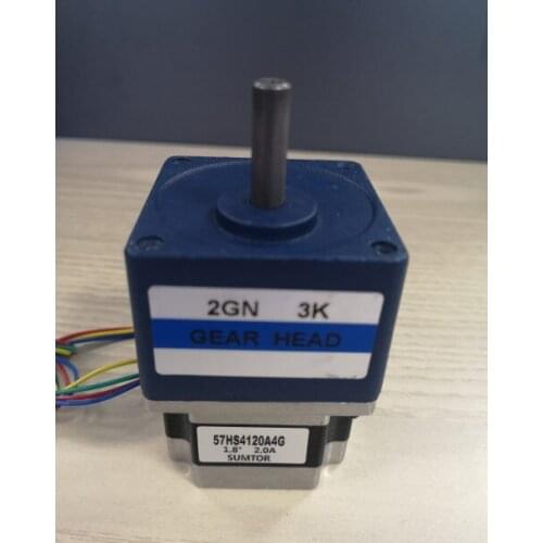 20:1 or 30:1 or 50:1 NEMA 23 Geared Stepper Motor 57mm Gearbox Stepper Motor Length 41mm 0.55N.m 2A